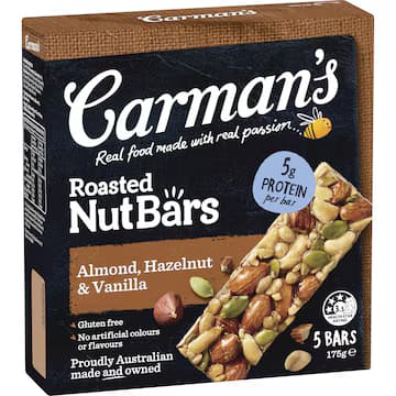 Gluten Free Almond, Hazelnut & Vanilla Roasted Nut Bar