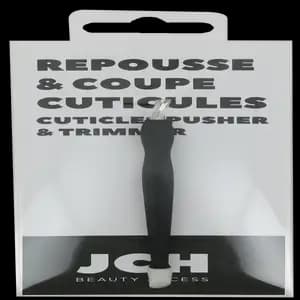 Cuticle Pusher & Trimmer Black - Jch Beauty Access