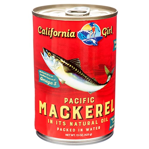 Pacific Mackerel in Its Natural Oil - California Girl 