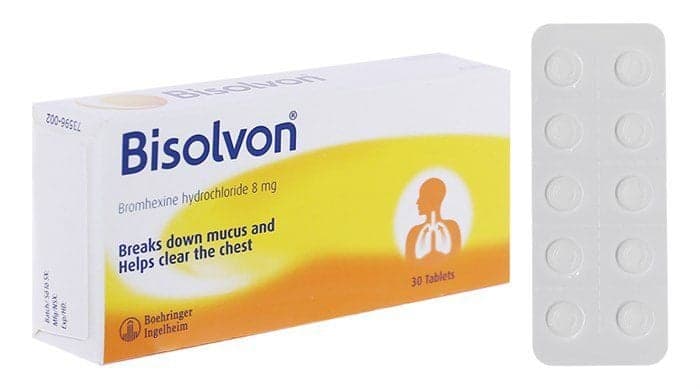 Phlegm Cough Bromhexine 8mg Tablets - Bisolvon