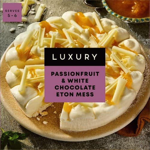Passionfruit & White Chocolate Eton Mess