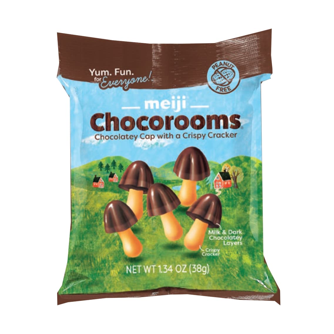 Mini Chocrooms with Crispy Cracker