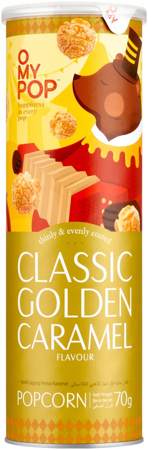 Classic Golden Caramel Popcorn - O My Pop	
