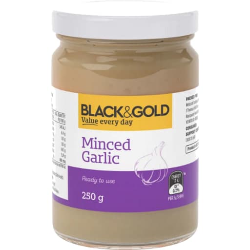 Minced Garlic - Black & Gold