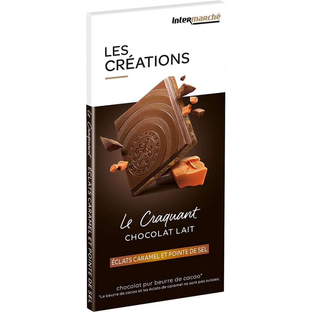 Milk Chocolate with Caramel Pieces and a Hint of Salt