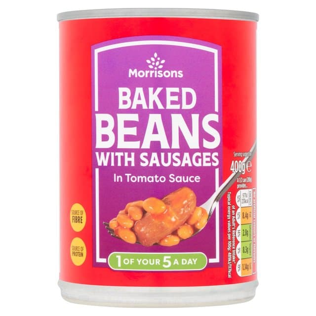 Baked Beans with Sausage in Tomato Sauce