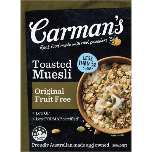 Toasted Muesli Original Fruit Free