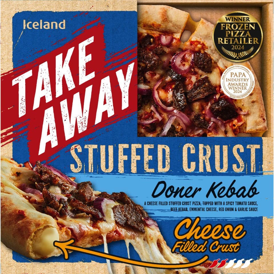 Stuffed Crust Doner Kebab Pizza