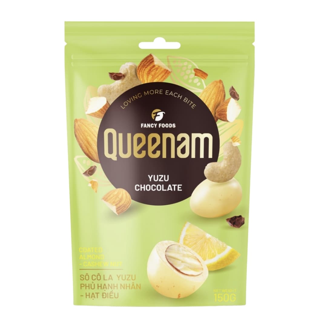 Yuzu Chocolate Coated Almond & Cashew - Queenam