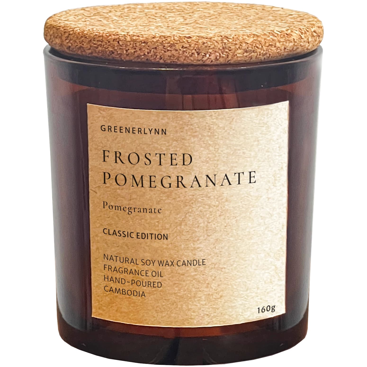 Frosted Pomegranate Candle - Classic Edition 1