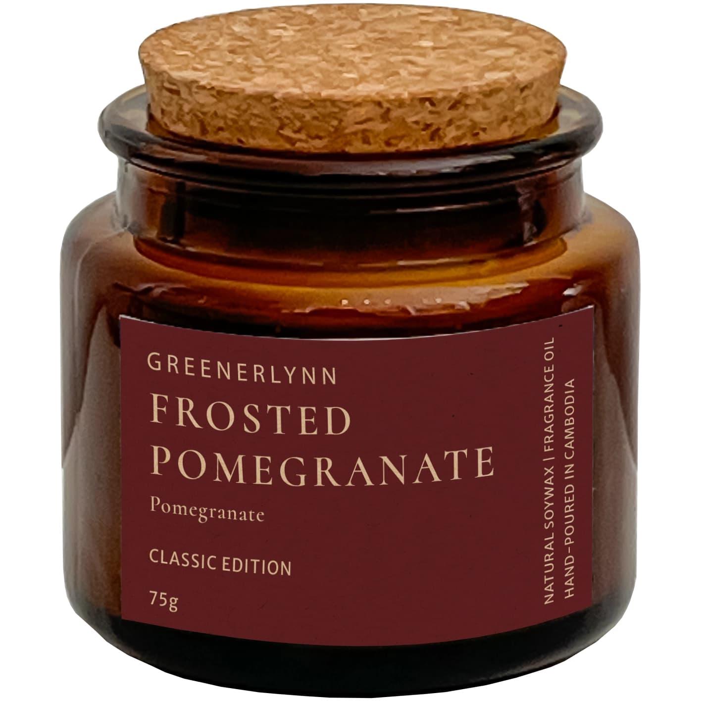 Frosted Pomegranate Candle - Classic Edition 1