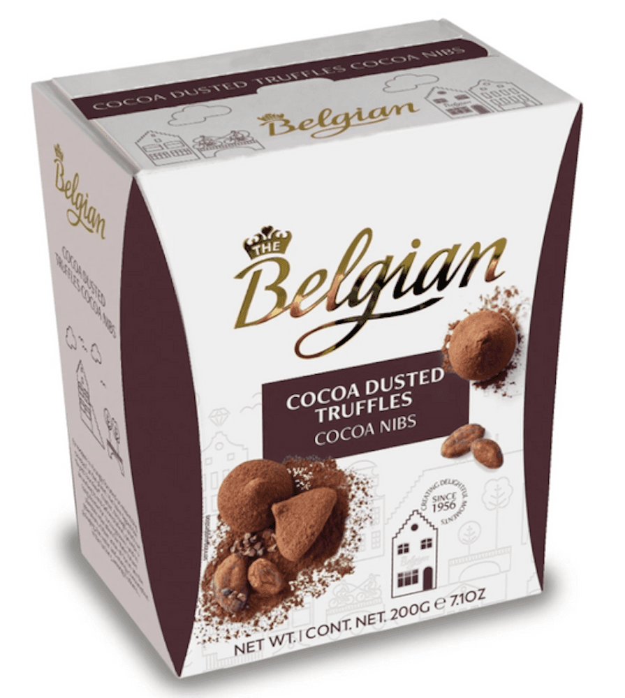 Cocoa Dusted Truffles Cocoa Nibs - Belgian