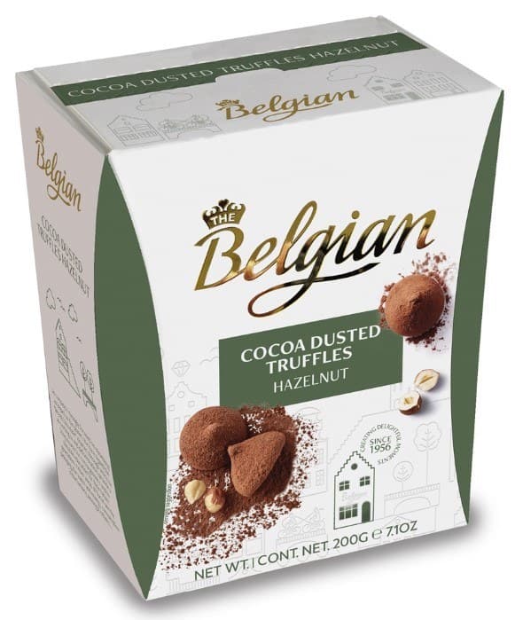 Cocoa Dusted Truffles Hazelnut- Belgian