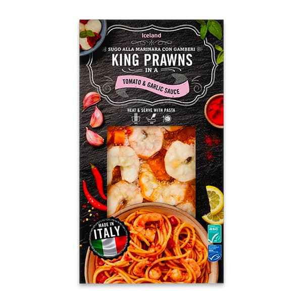 King Prawn in Tomato Sauce & Garlic 