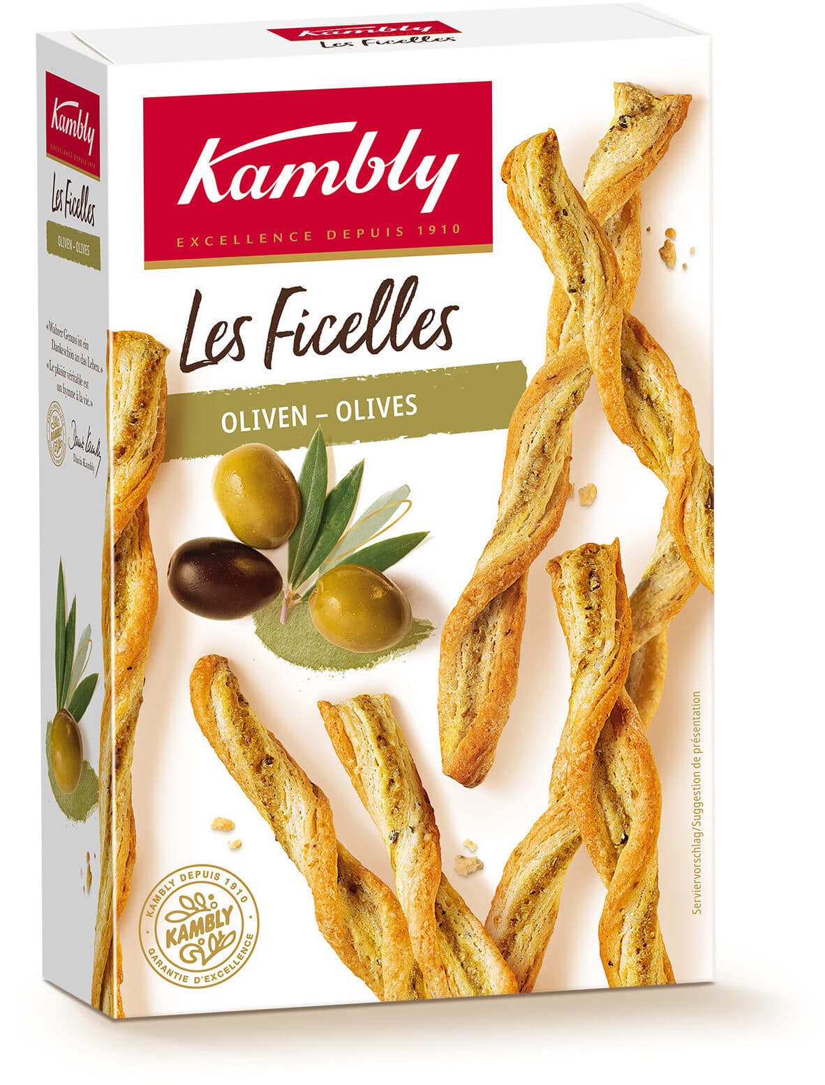 Ficelles with Black and Green Olive