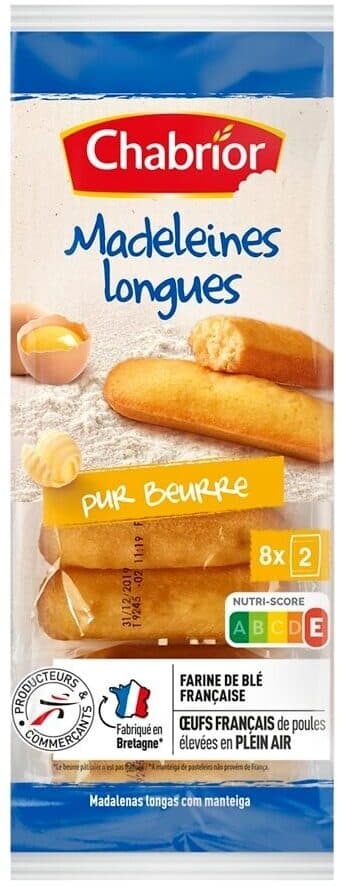 Long Madeleines Pure Butter