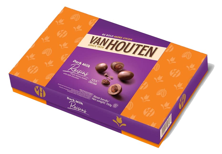 Dark Milk Raisin Filled Chocolate Balls