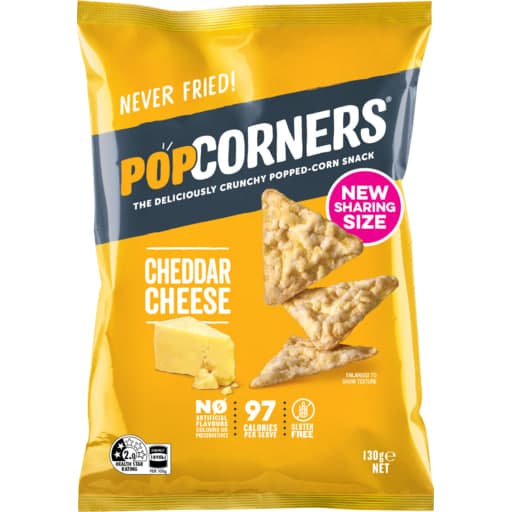 Popped Corn Cheddar Cheese