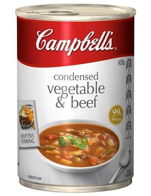 Condensed Soup Vegetable & Beef 