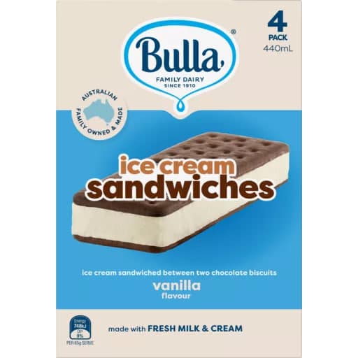 Ice Cream Sandwiches & Vanilla