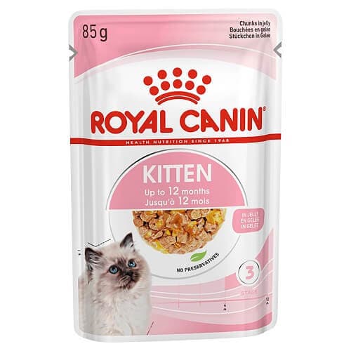 Kitten Up to 12month, Chunks in Jelly Pouch