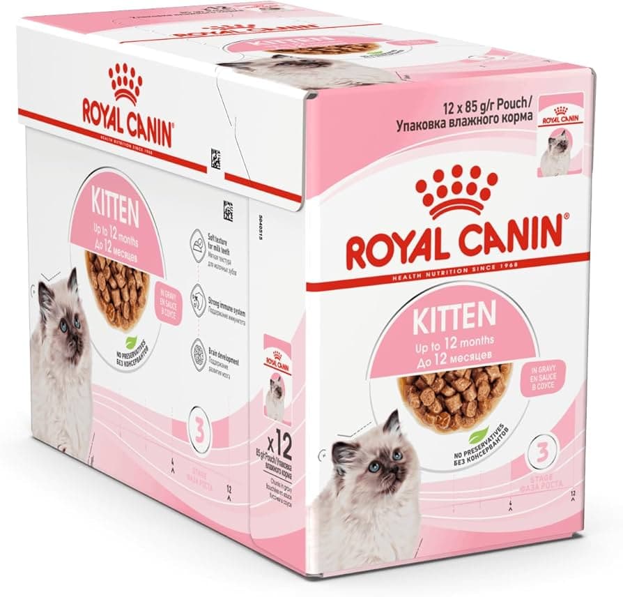 Kitten Up to 12month, Chunks in Gravy Pouch Box