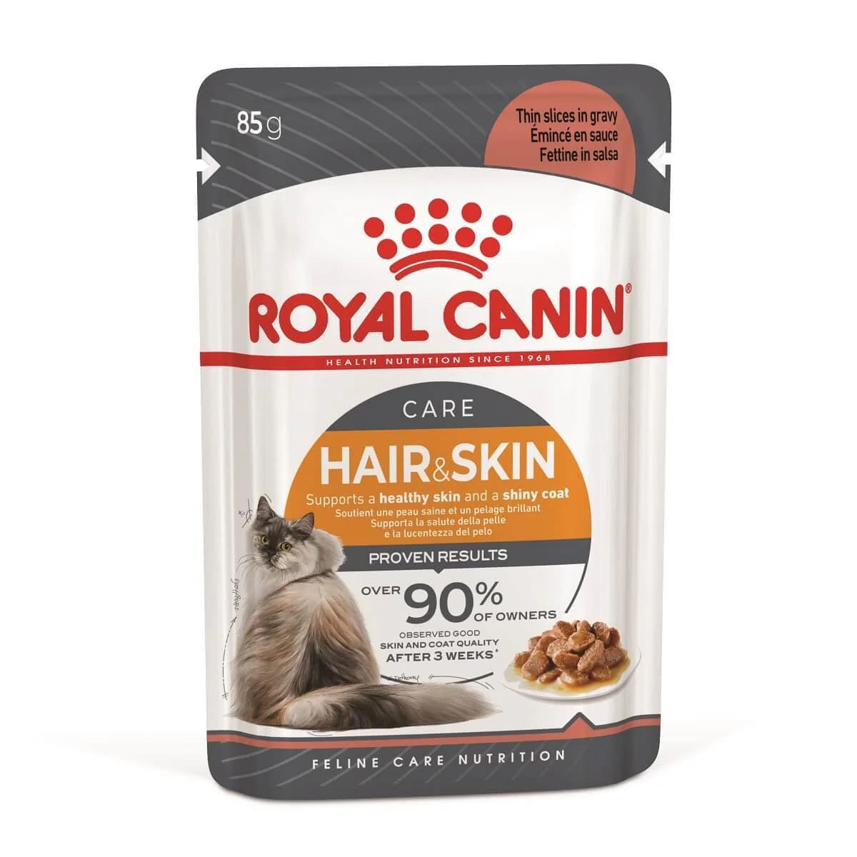 Hair & Skin Care Thin Slices in Gravy Pouch