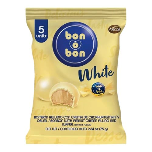 White Chocolate & Peanut Cream Snacks