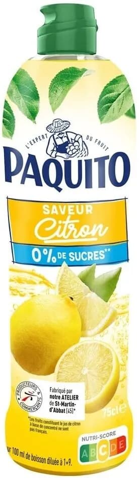Lemon Syrup Zero Sugar - Paquito