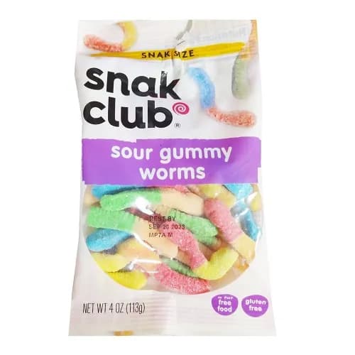 Sour Gummy Worms - Snack Club