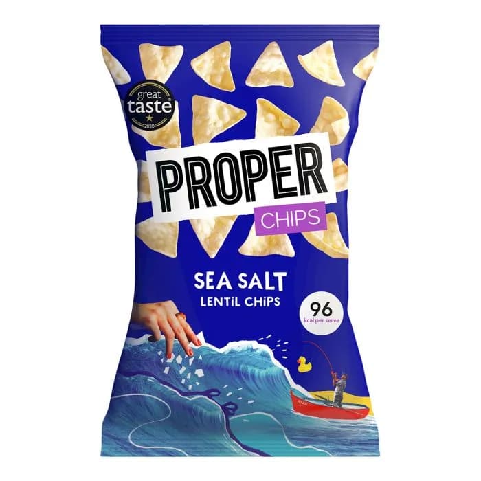 Sea Salt Lentil Chips - Proper Chips