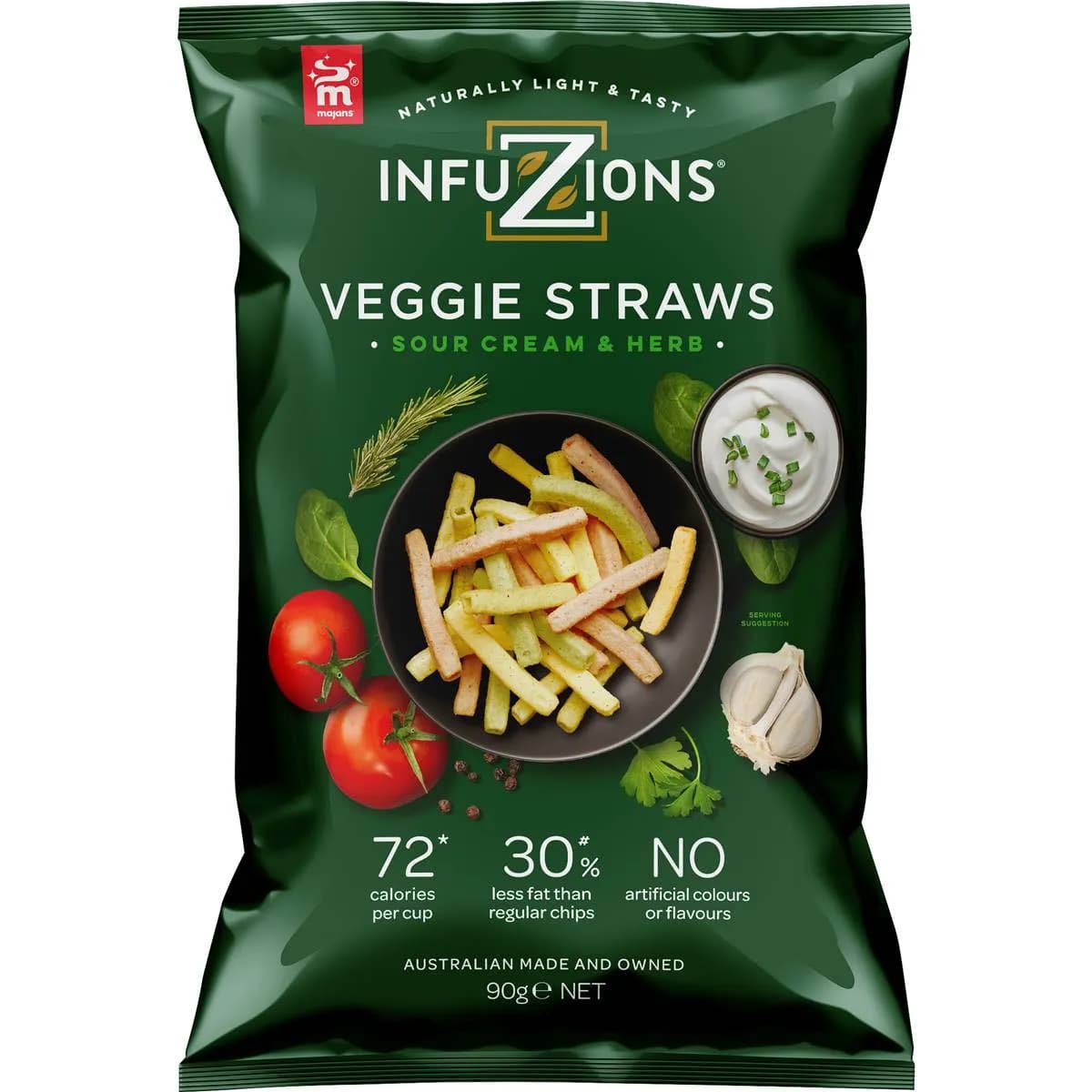 Veggie Straws Sour Cream & Herbs - Infuzions