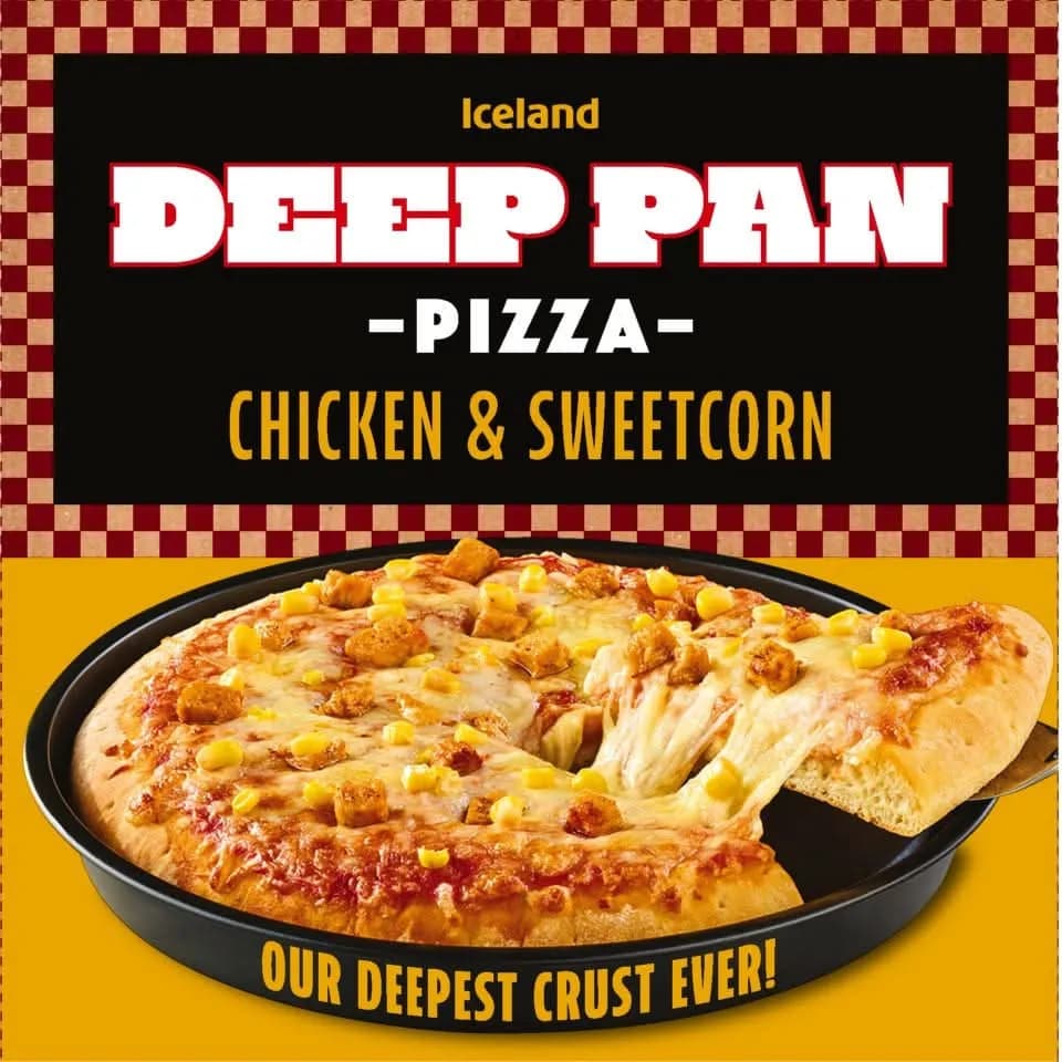 Deep Pan Chicken & Sweetcorn Pizza 