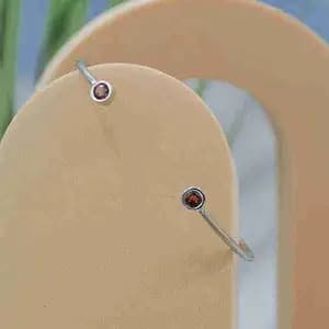 Bangle Garnet Round 4mm - Alice Varini Jewelry