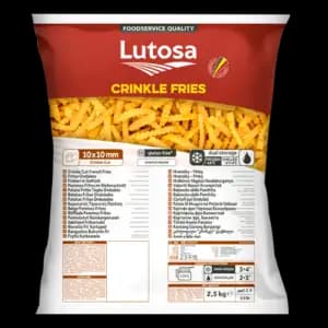 Crinkle Cut Fries 3/8 - Lutosa - Lutosa