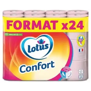 Comfort Pink Toilet Paper - Lotus Tissue