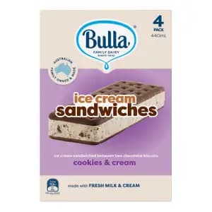 Bulla Ice Cream Sandwiches & Creamy  - Bulla