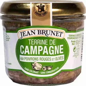 Country Terrine with Red Bell Pepper and Olives - Jean Brunet