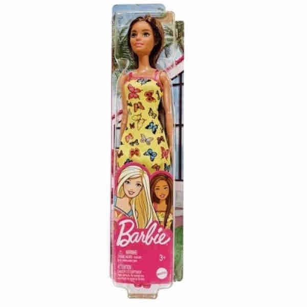 Doll Brunette Yellow Butterfly Summer Sun Dress