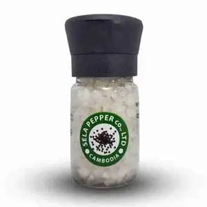 Sea Salt in PET bottle with Ceramic Grinder (Refillable) - Sela Pepper