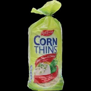 Corn thins Sour Cream & Chives Gluten Free - Real Foods