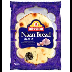 Naan Bread Garlic - Mission