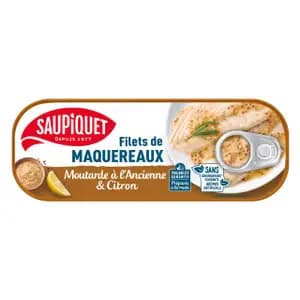 Mackerel Fillets (Old-Fashioned Mustard and Lemon) - Saupiquet