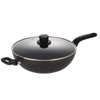 H91494 - Intense Cook Hard Anodized Induction Wok Pan with Lid