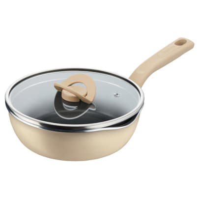 G16725 - Induction Deep Pan with Lid (Beige)