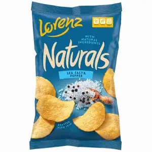 Naturals Potato Chips Sea Salt & Pepper - Lorenz