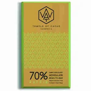 70% Kaffir Lime Dark Chocolate - Wat Chocolate