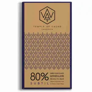 80% Subtil Dark Chocolate - Wat Chocolate