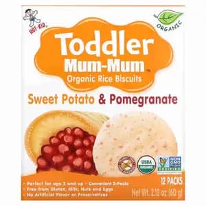 Organic Rice Biscuits Sweet Potato & Pomegranate - Toddler