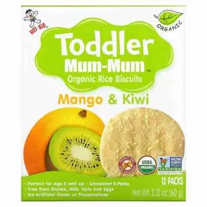 Organic Rice Biscuits Mango & Kiwi - Toddler